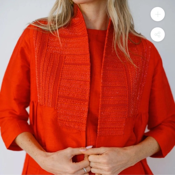 Julia Amory Jacket Liza Silk Overcoat Duster Size XS NWT - Picture 3 of 11